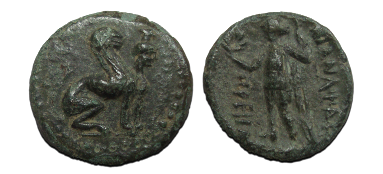 Griekse munten  -  Sfinx Perge (O2377)