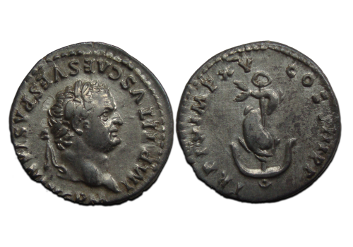 Titus - dolphin with anchor (O2382)