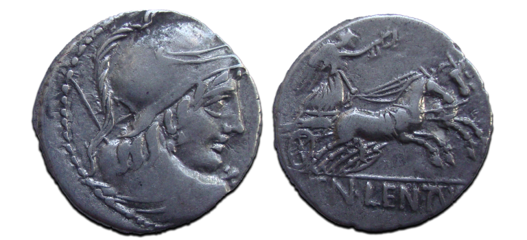 Romeinse republiek - denarius Cornelius Lentulus 88 v. Chr. (S2331)