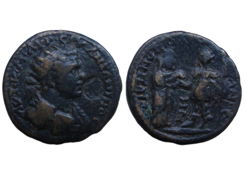 Caracalla - Keizer met Tyche ongepubliceerd! (N2254)