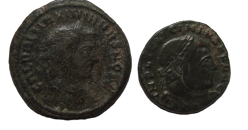 2  romeinse munten van Galerius en Licinius (S2380)