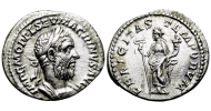 Macrinus - denarius FELICITAS TEMPORVM!  (D2293)