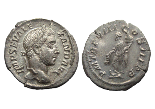 Severus Alexander - denarius  Annona prachtig!  (D1840)