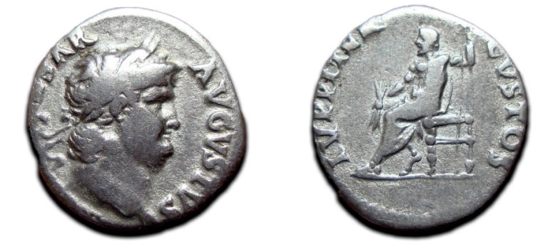 Nero - denarius Jupiter zeldzaam R! (X04)