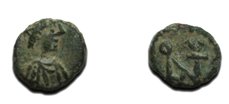 Anastasius - zeldzaam monogram (AU2179)