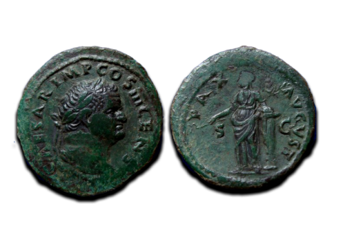 Titus - As PAX AVGVST rare (AP1738)