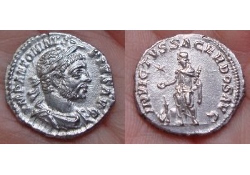 Elagabalus- denarius INVICTVS SACERDOS SCHITTEREND! (1153) 