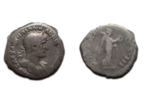 Hadrianus  - Victory quinarius RARE (O2144)