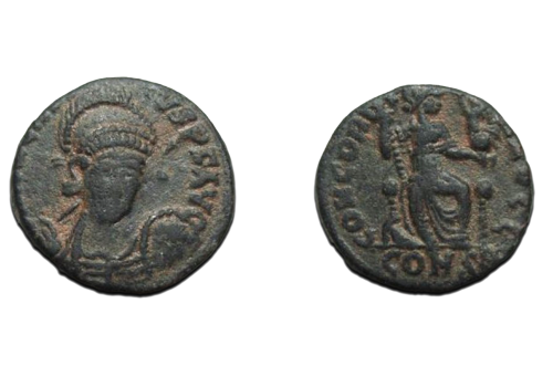 Arcadius -  interessante buste CONCORDIA AVGG! (AU2101)