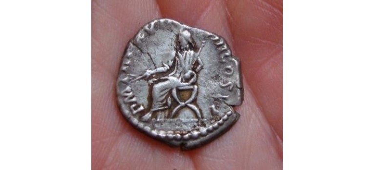 Commodus - commodus seated on a curule chair