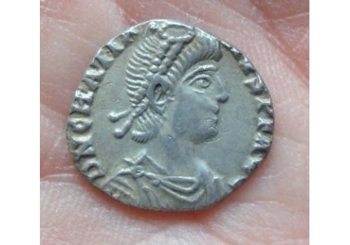 Gratianus- VRBS ROMA SILIQUA ZILVER rome (449) SCHAARS