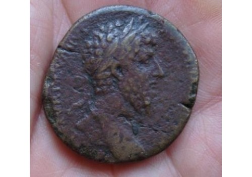 Lucius Verus - Sestertius overwinning op de Parthen SCHAARS! (502)