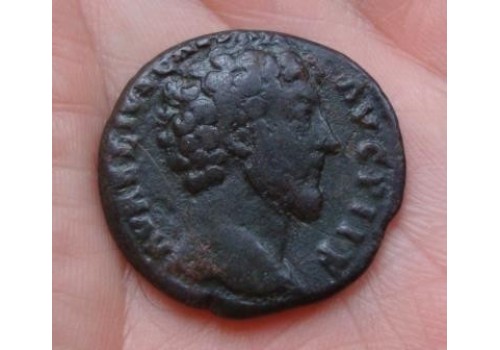 Marcus Aurelius- AE AS JONG PORTRET! (497)