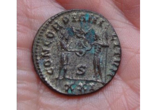 Maximianus  - verzilverde Antoninianus CONCORDIA MILITVM! (476)