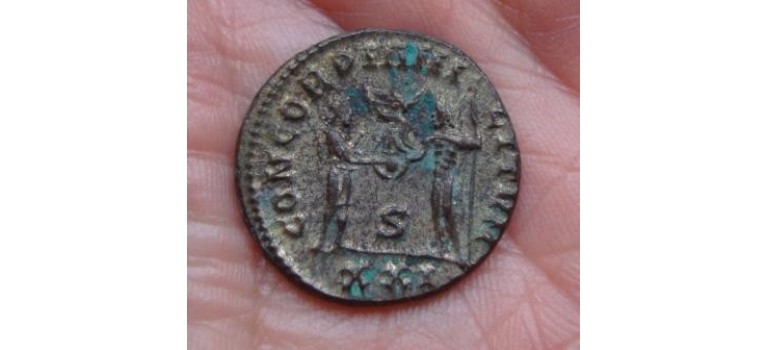 Maximianus  - Silvered Antoninianus CONCORDIA!