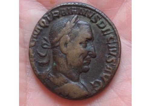 Trajan Decius - SESTERTIUS VICTORIA!!!!!! SCHITTERENDE KOP!!!!! (393)