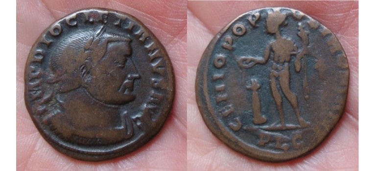 Diocletianus - Genio Lyon prachtige kop! (875)