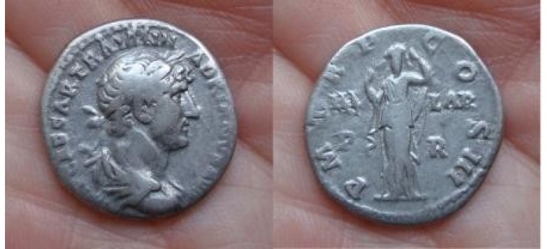 Hadrian  - Hilaritas rare cuirassed and draped !!!!!!