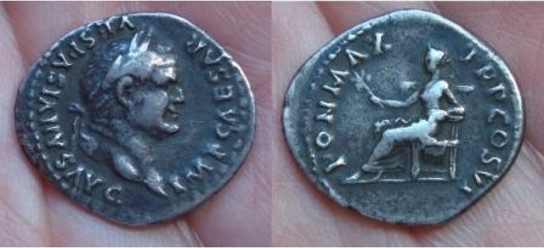 Vespasianus - PON MAX mooie kop! (848)