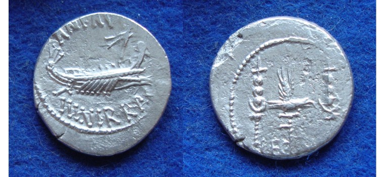 Marcus Antonius - Galei en standaards! LEG X gelegerd in Nijmegen! (F1830)