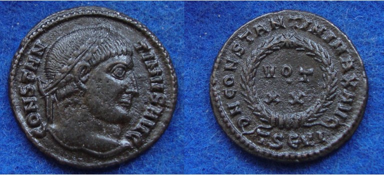 Constantine - VOT XX Thessalonica very rare R2 (MA1801)