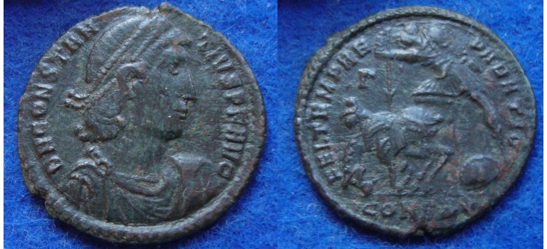 Constantius II - fallen horseman! (MA1808)