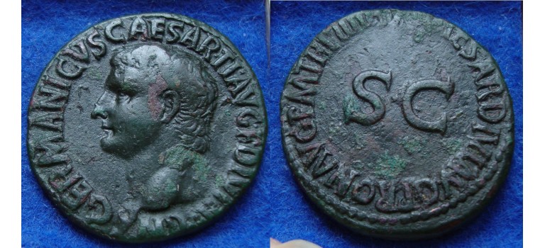 GERMANICUS AS -  SC very fine (MA1818)