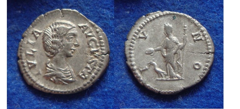 Julia Domna - juno denarius (MA1821)