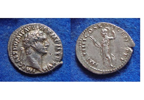 Domitianus- Minerva prachtige munt! (MA1824)