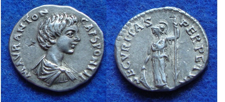 Caracalla - SECVRITAS PERPETVM scarce (F1819)