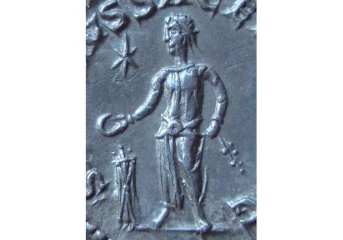 Elagabalus- denarius  SVMMVS SACERDOS - SCHITTEREND! (590) 