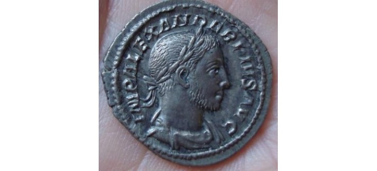 Severus Alexander denarius MARS BIJNA PRACHTIG! (588)