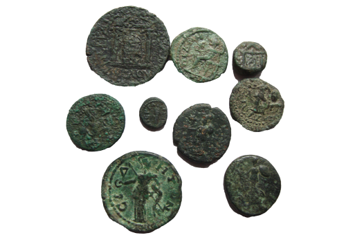 9  Roman provincial coins (JA2301)