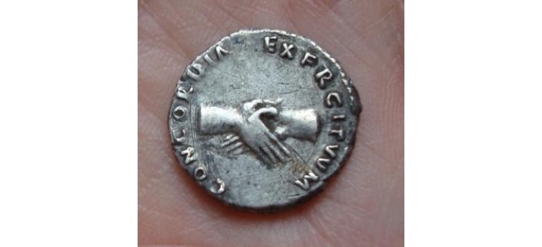 Nerva -denarius HANDDRUK supermunt+++++ (597)