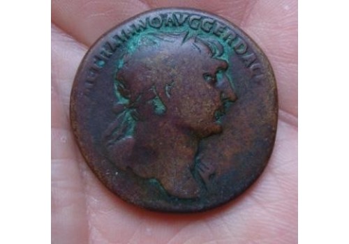 Trajanus - Sestertius TEMPEL van Honos