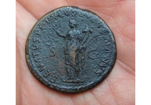 Trajanus- Dupondius FELICITAS