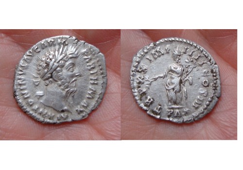 Marcus Aurelius - PAX denarius (N1559)