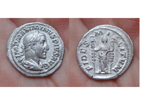 Maximinus I - FIDES MILITVM bijna prachtig  (F1623)