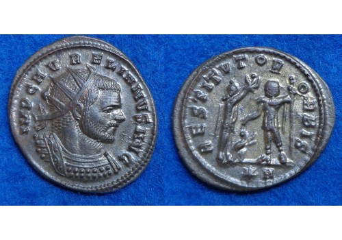 Aurelianus -  Verzilverd RESTITVTOR ORBIS! (O1636)