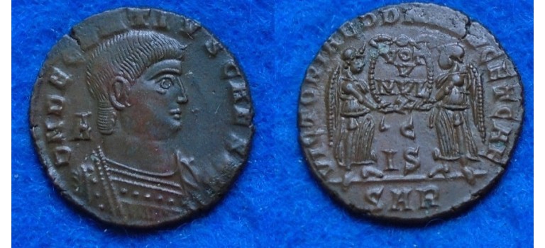 Decentius -  AE2 LYON schaarse caesar PRACHTIGE MUNT (F1719)