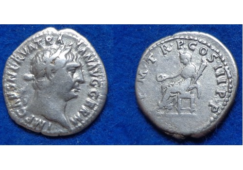 Trajanus- denarius VESTA (N1628)