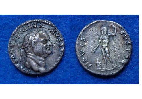 Vespasianus  -IOVIS CVSTOS PRACHTIG PORTRET (N1613)