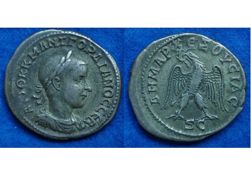 Gordianus III - zilveren Tetradrachme met adelaar! (S1628)
