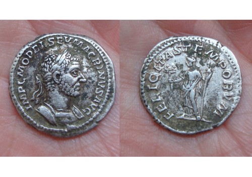 Macrinus - denarius FELICITAS TEMPORVM!  (S1613)
